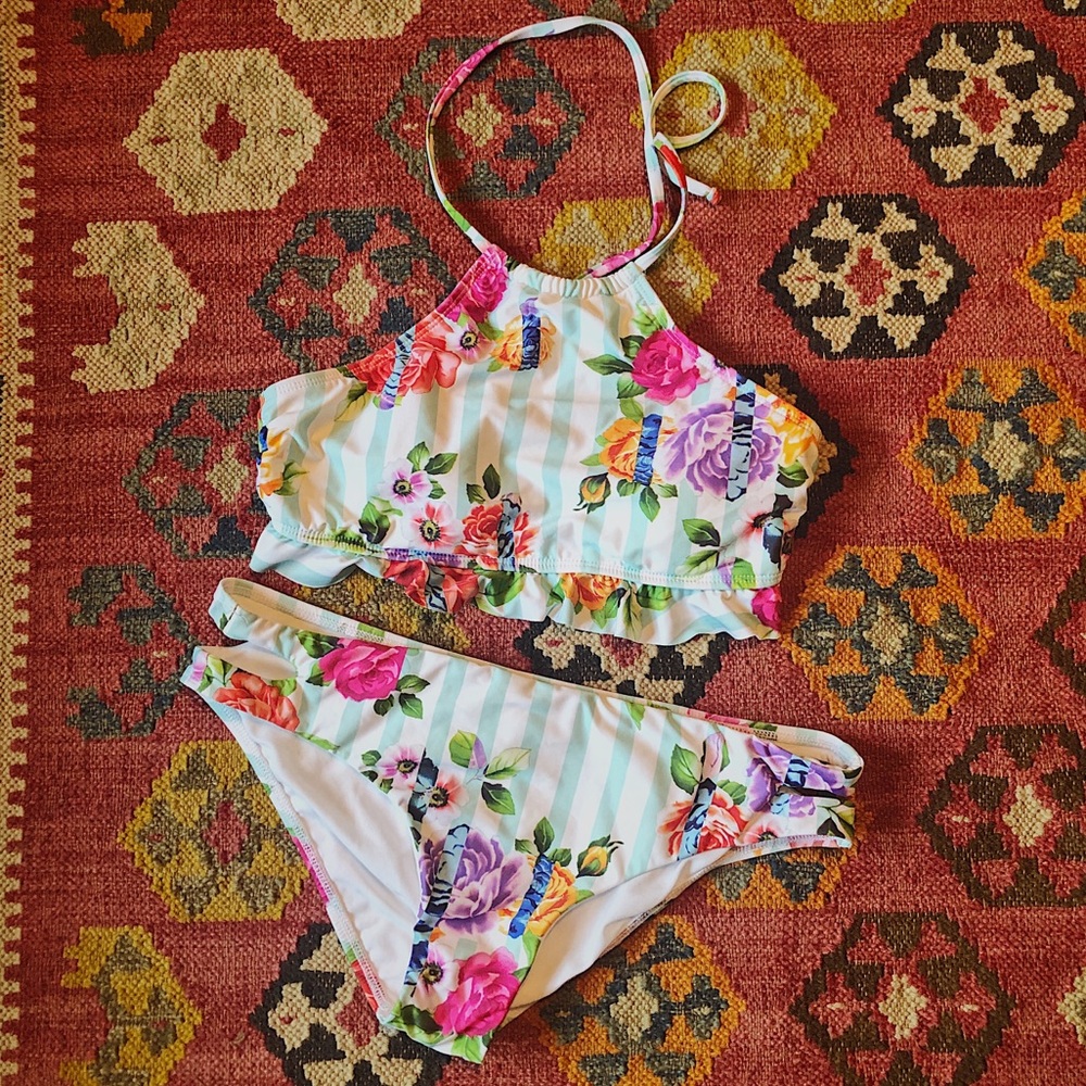 Gianni Bini Floral Halter Bikini
